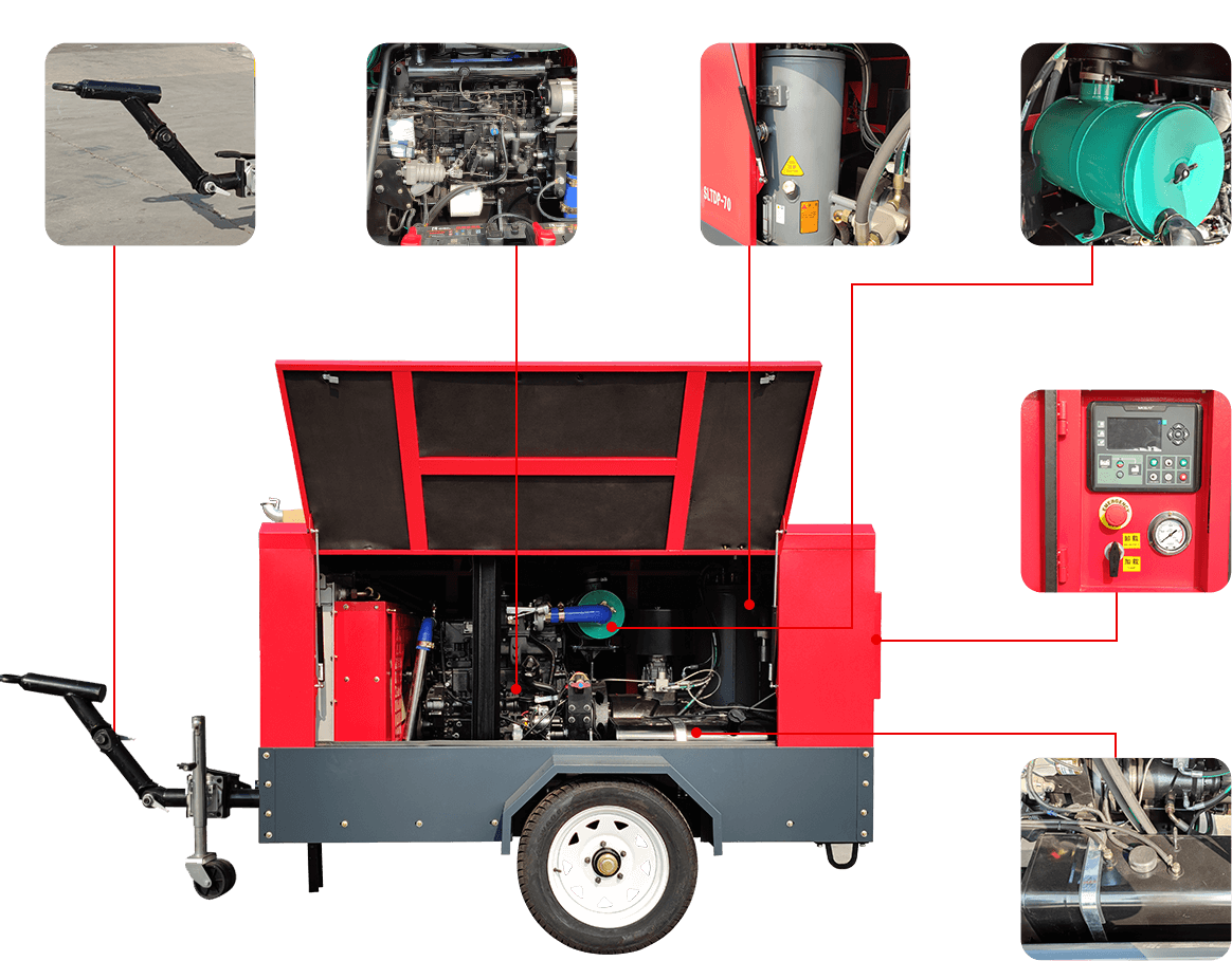 Compresores de Aire Diesel Portátiles